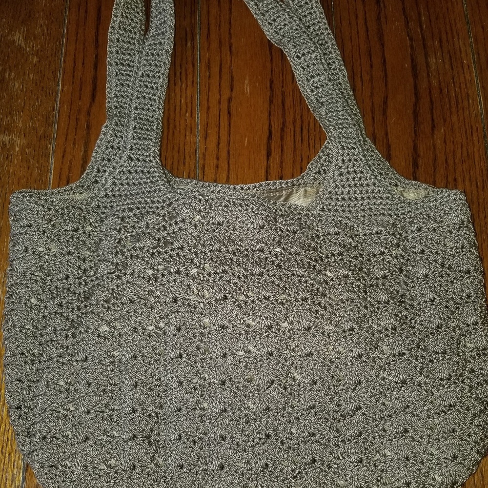 Croft and Barrow Brown/Tan Crochet Bag